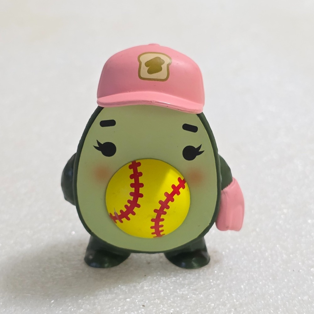 Funko Oddvocados Softball'cado Pink Cap Glove Girl Avocado Figure Paka Paka 2"